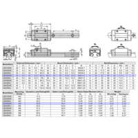 LSH25BK-HN-N-D-M6 AIRTAC PROFILE RAIL BEARING LSH 25MM SERIES, NORMAL ACCURACY WITH NO PRELOAD (D) STANDARD, SQUARE MOUNT - NORMAL BODY